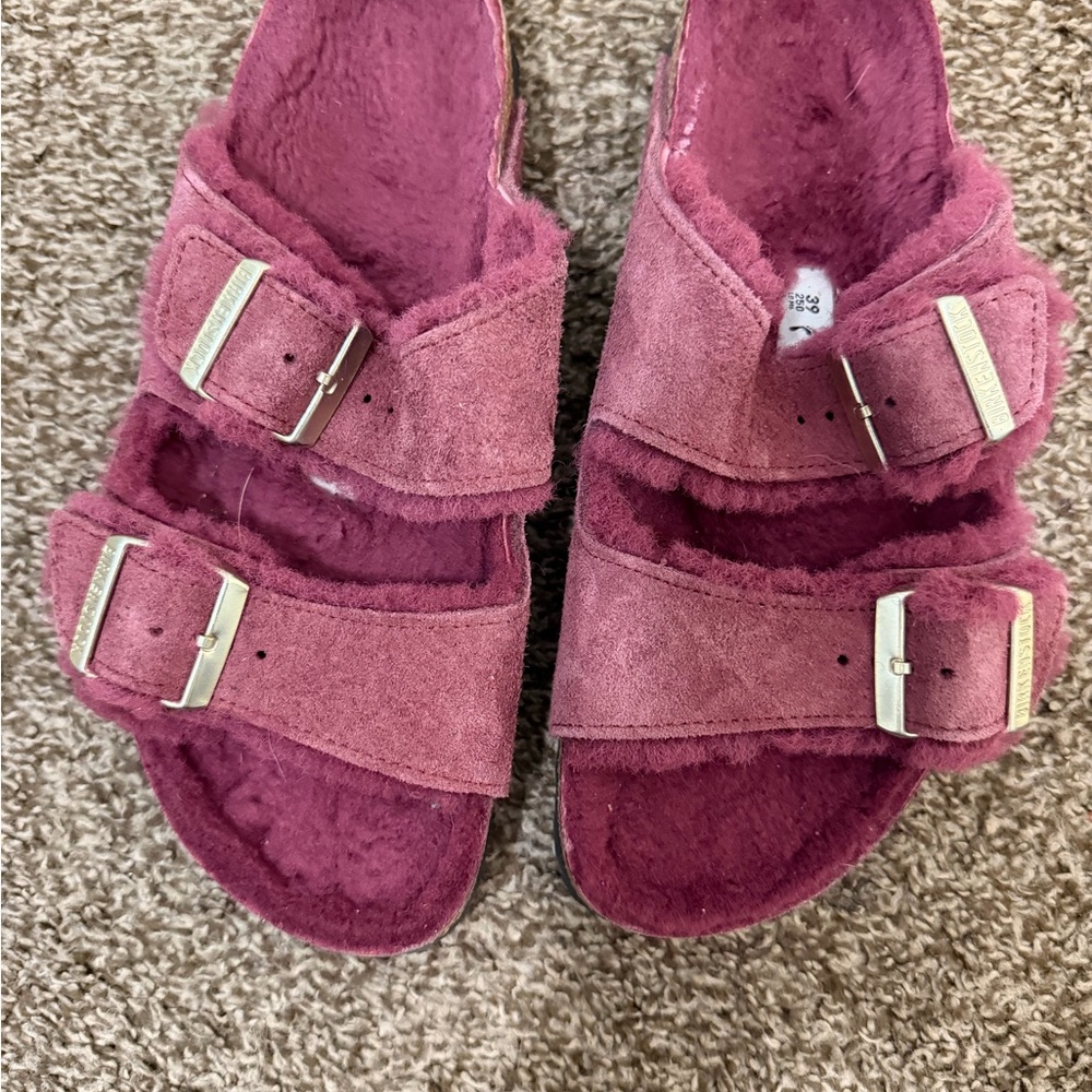 Birkenstock Kids' Maroon Sandals - Picture 2 of 5